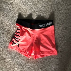 Neon pink brand new Nike pros